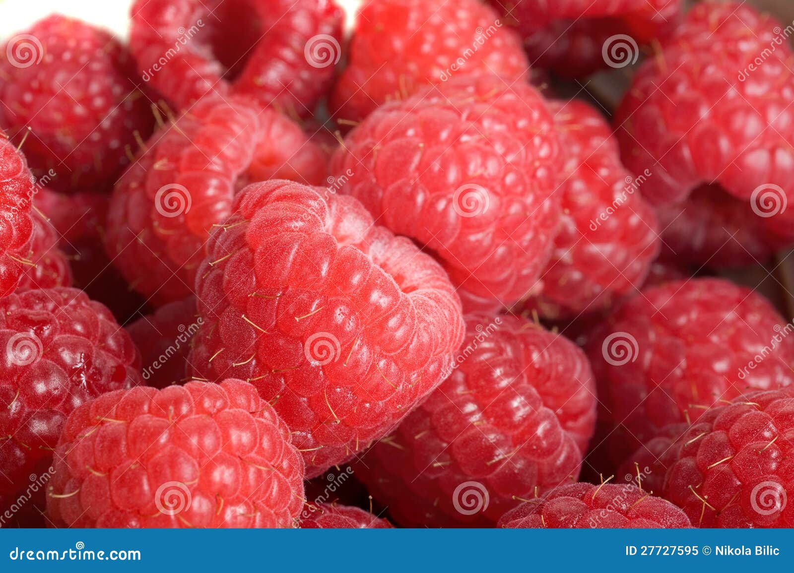 Raspberries. 莓的极其特写镜头图象有益于背景