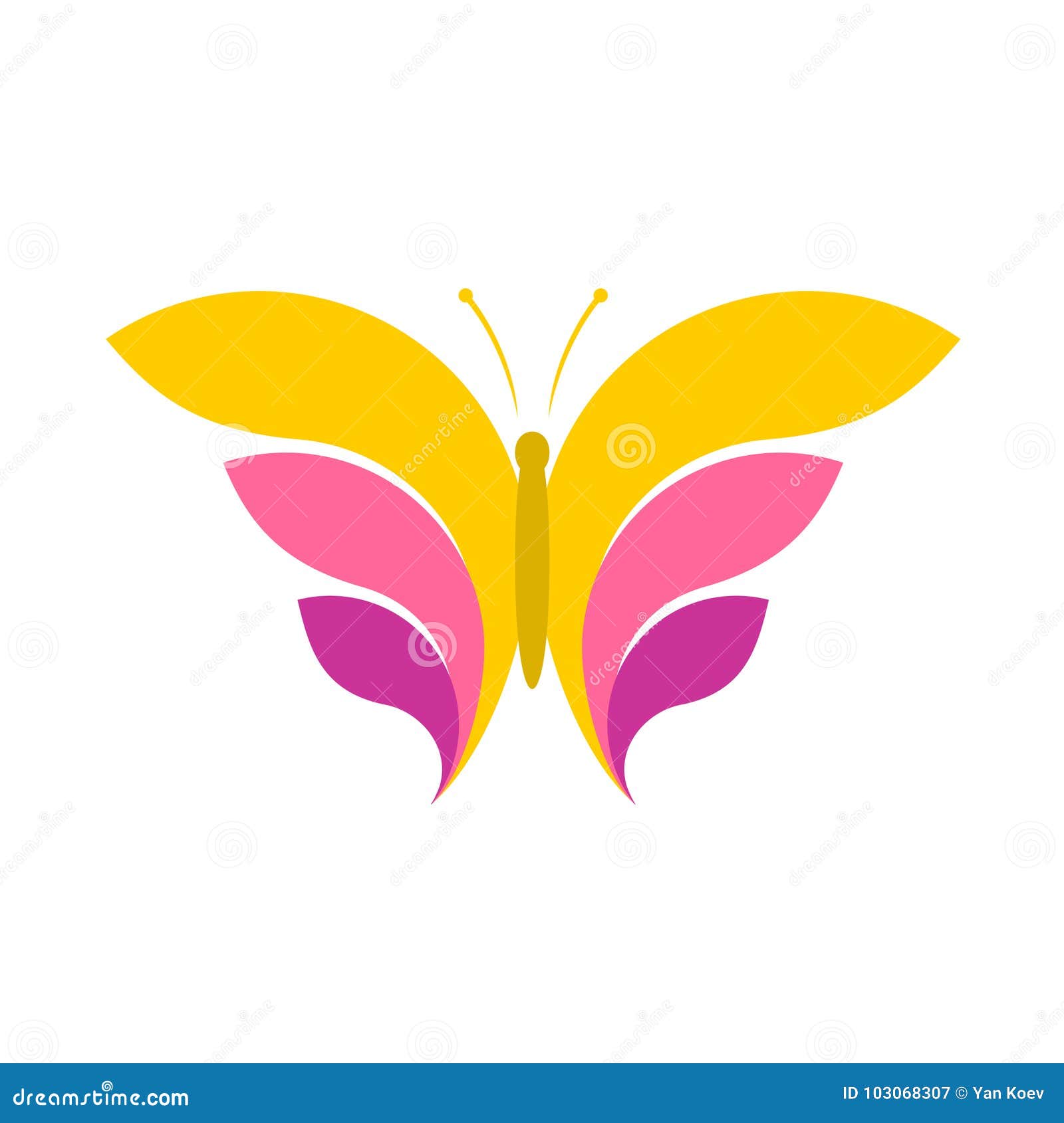 蝴蝶商标模板 向量例证. 插画 包括有 艺术, 自然, 五颜六色, 概念, 照亮, 身分, 例证, 徽标 - 80593444