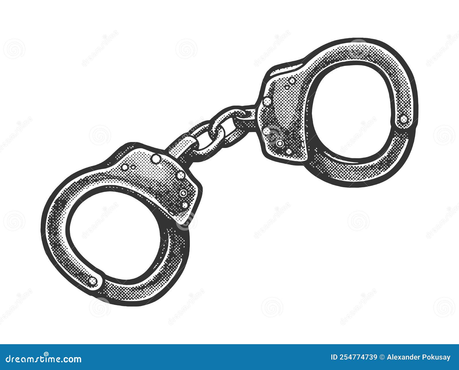 警察手铐草图光栅图示 库存例证. 插画 包括有 合法, 艺术, 控制, 设计, 板刻, 犯罪, 图画, 查出 - 254774739
