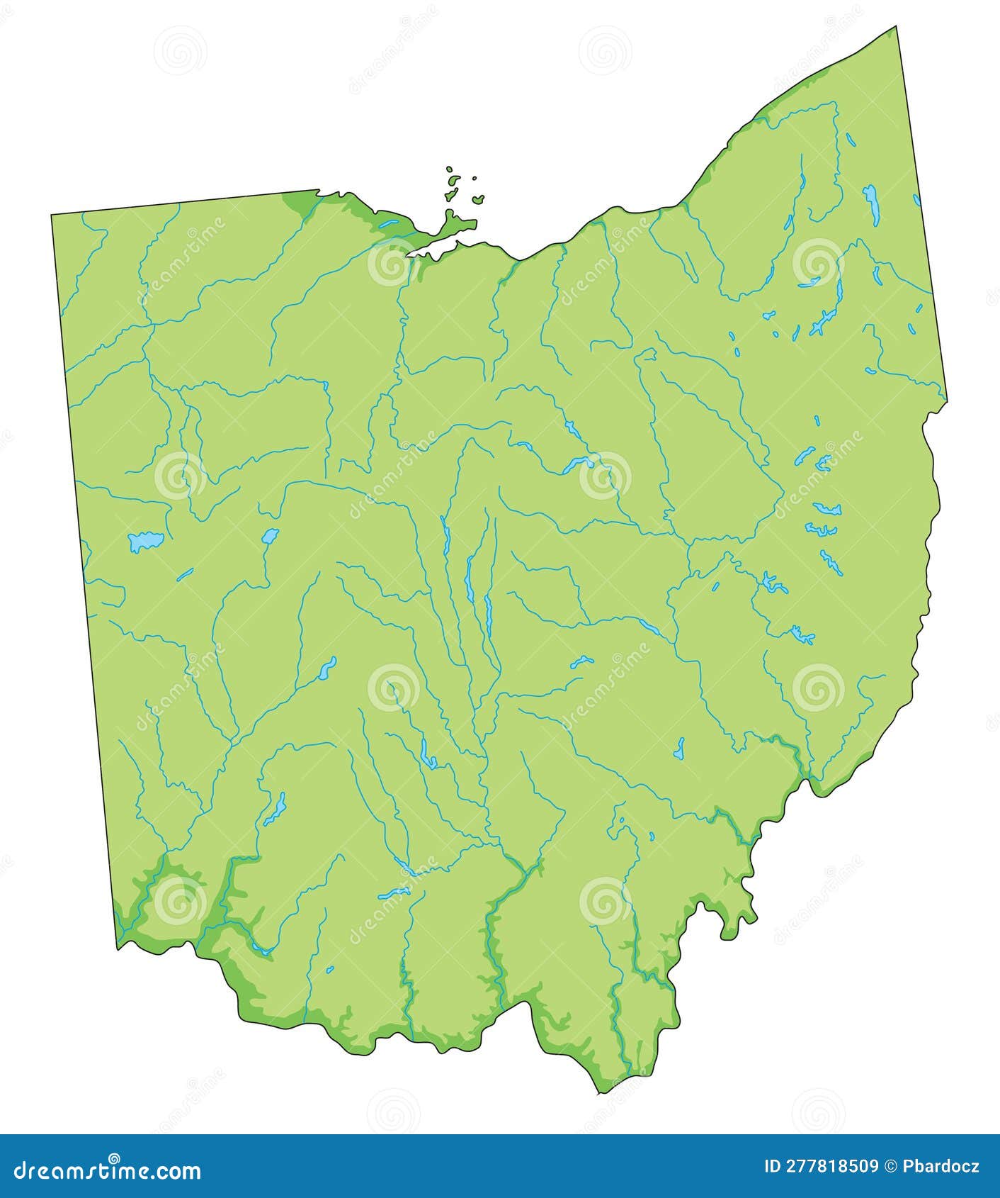 可详细编辑的分层政治地图. 俄亥俄州 向量例证. 插画 包括有 海洋, 地理, 地区, 哥伦布, 克利夫兰 - 277818551