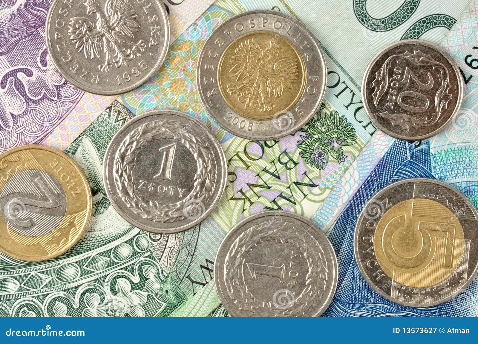 旧波兰货币 — 20 兹罗提背景高清摄影大图-千库网