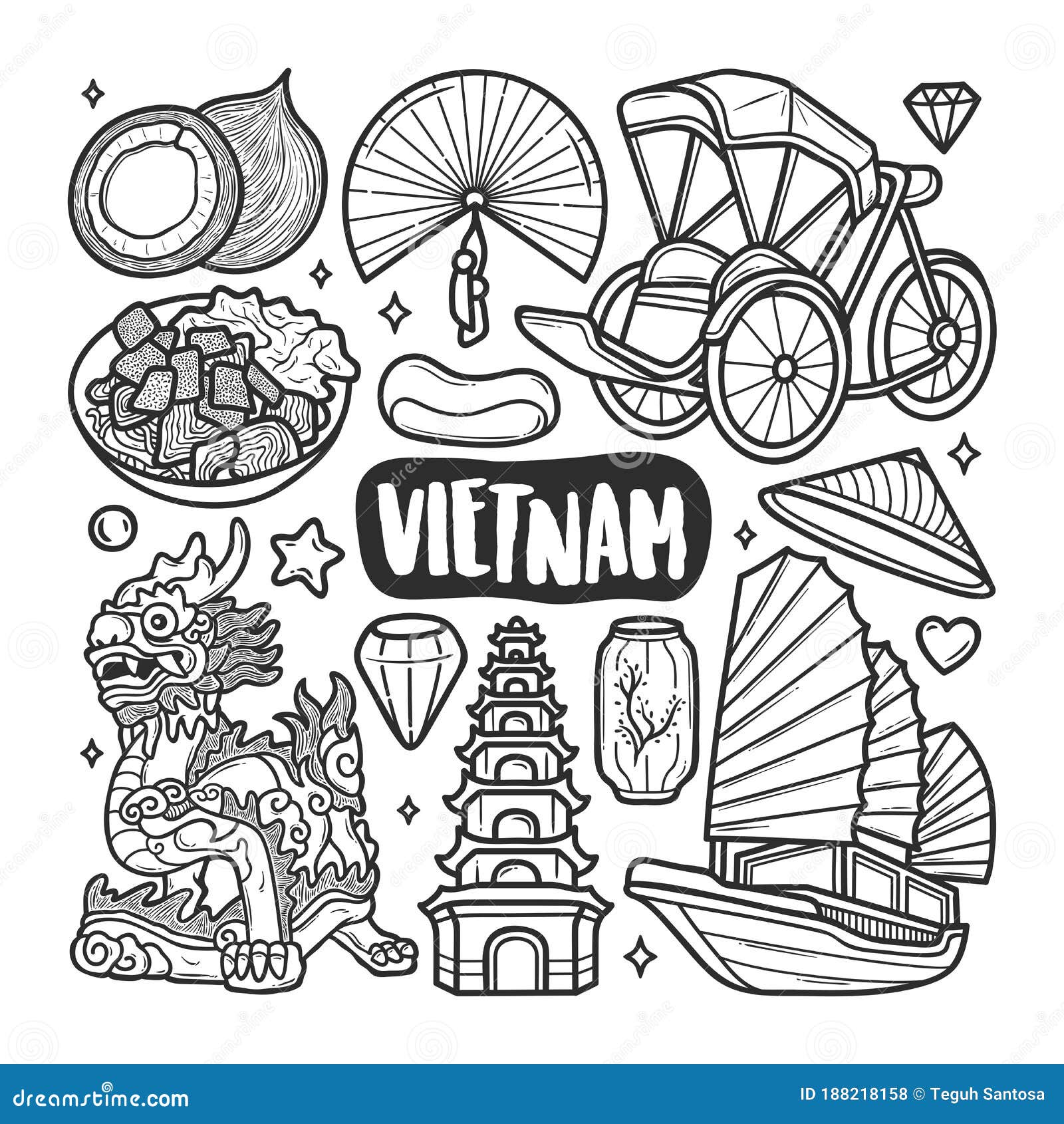 美丽的越南街头小贩：越南插画师团队 Vuon Illustration 手绘的插画日历 - kiinii App