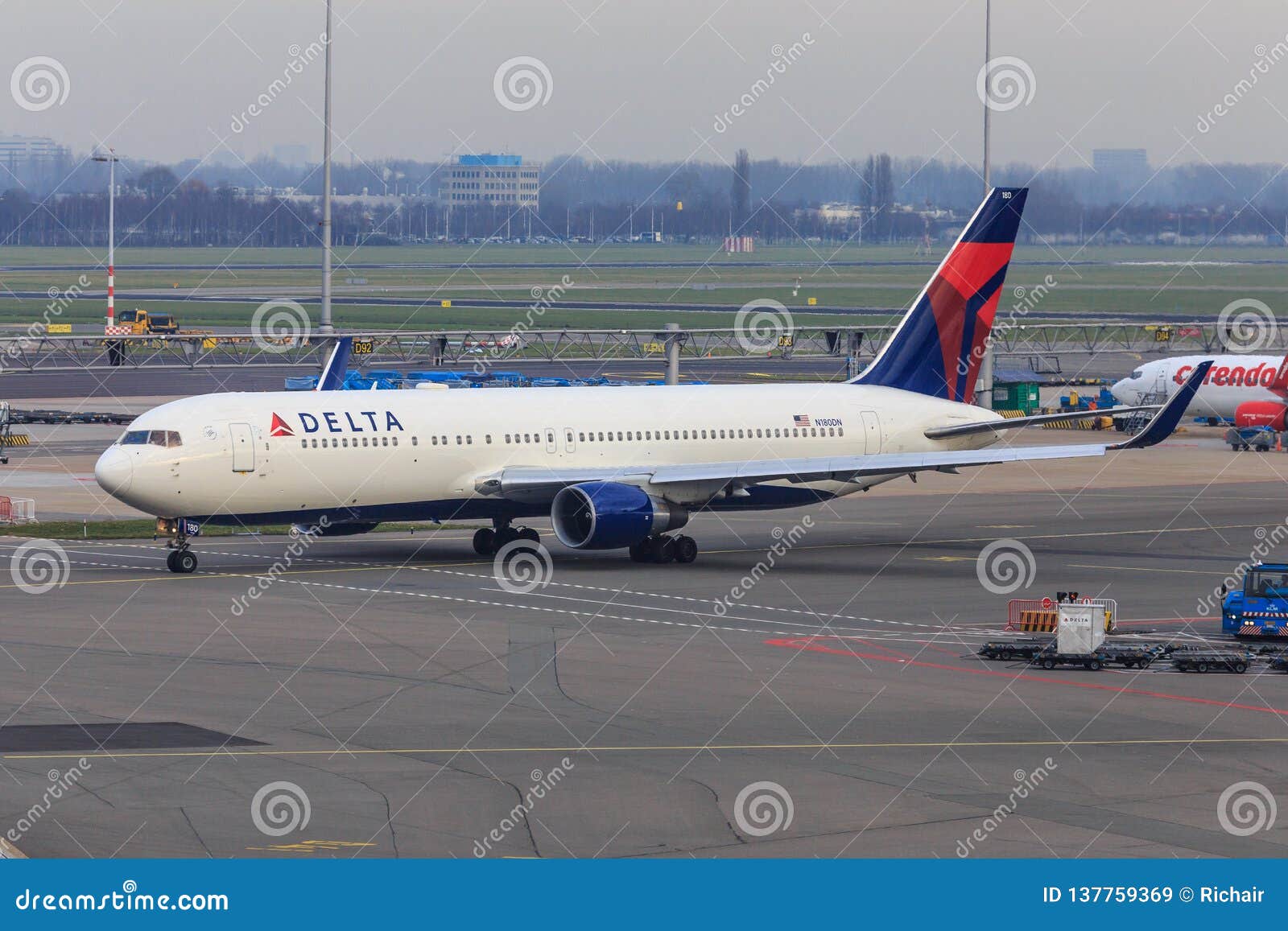 Delta Airlines Airplane Front View