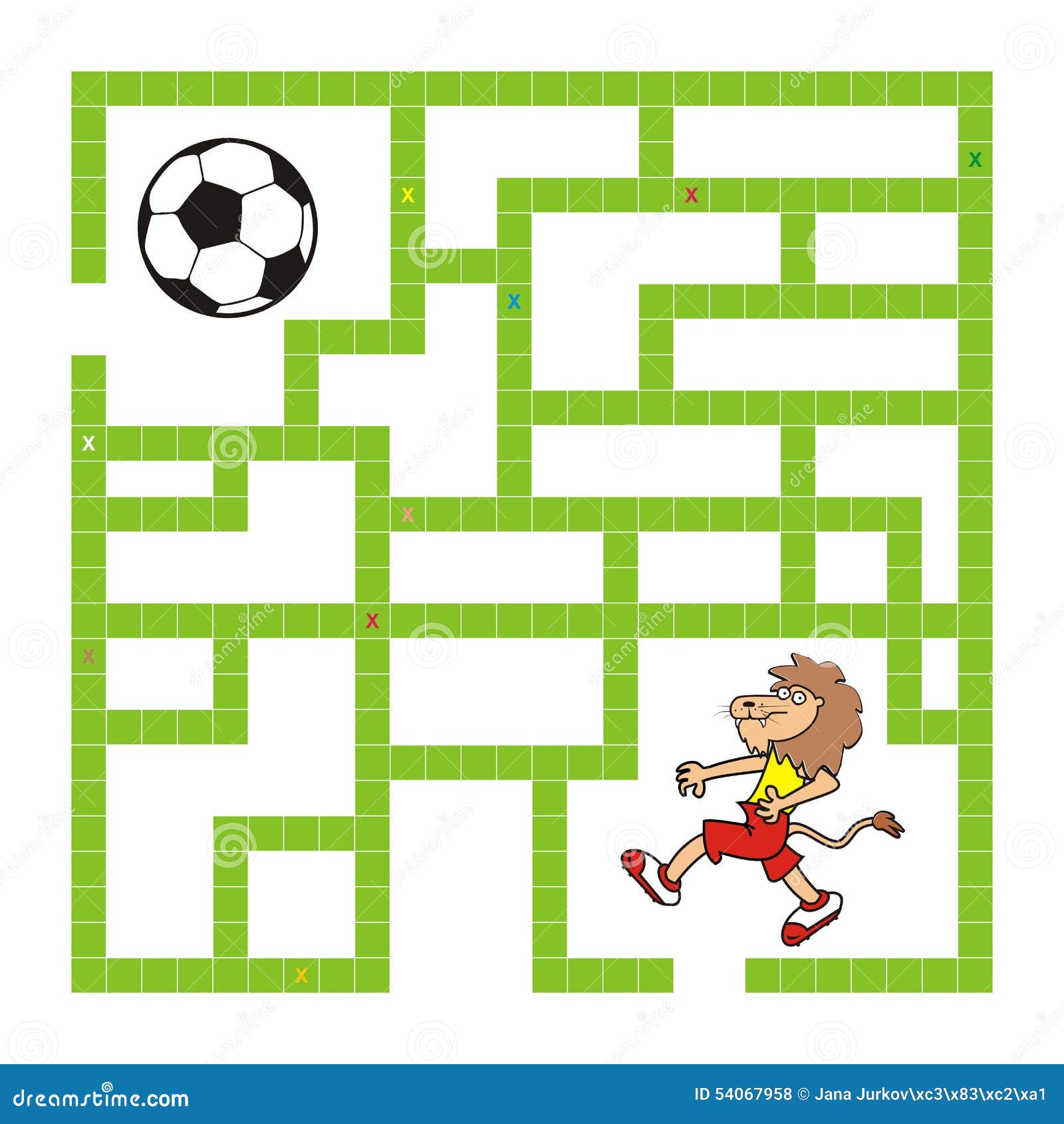 迷宫比赛、狮子和食物 向量例证. 插画 包括有 了解, 国内, 教育, 逗人喜爱, 果子, 幼稚园, 准备好 - 70821606