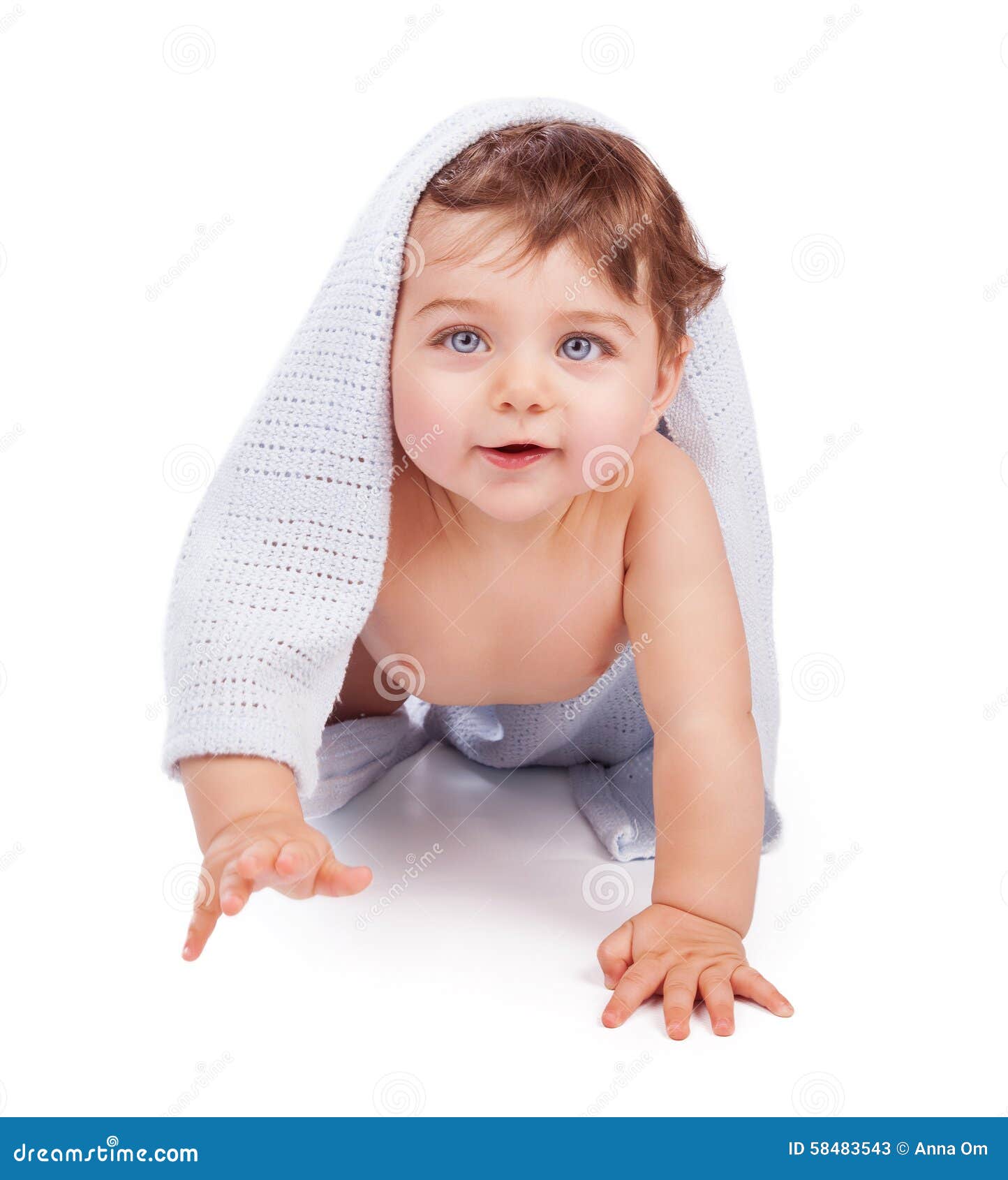 美丽的婴孩画象-可爱的微笑的男婴 库存照片. 图片 包括有 少许, 眼睛, 人们, 家庭, 表面, 蓝色 - 121299360
