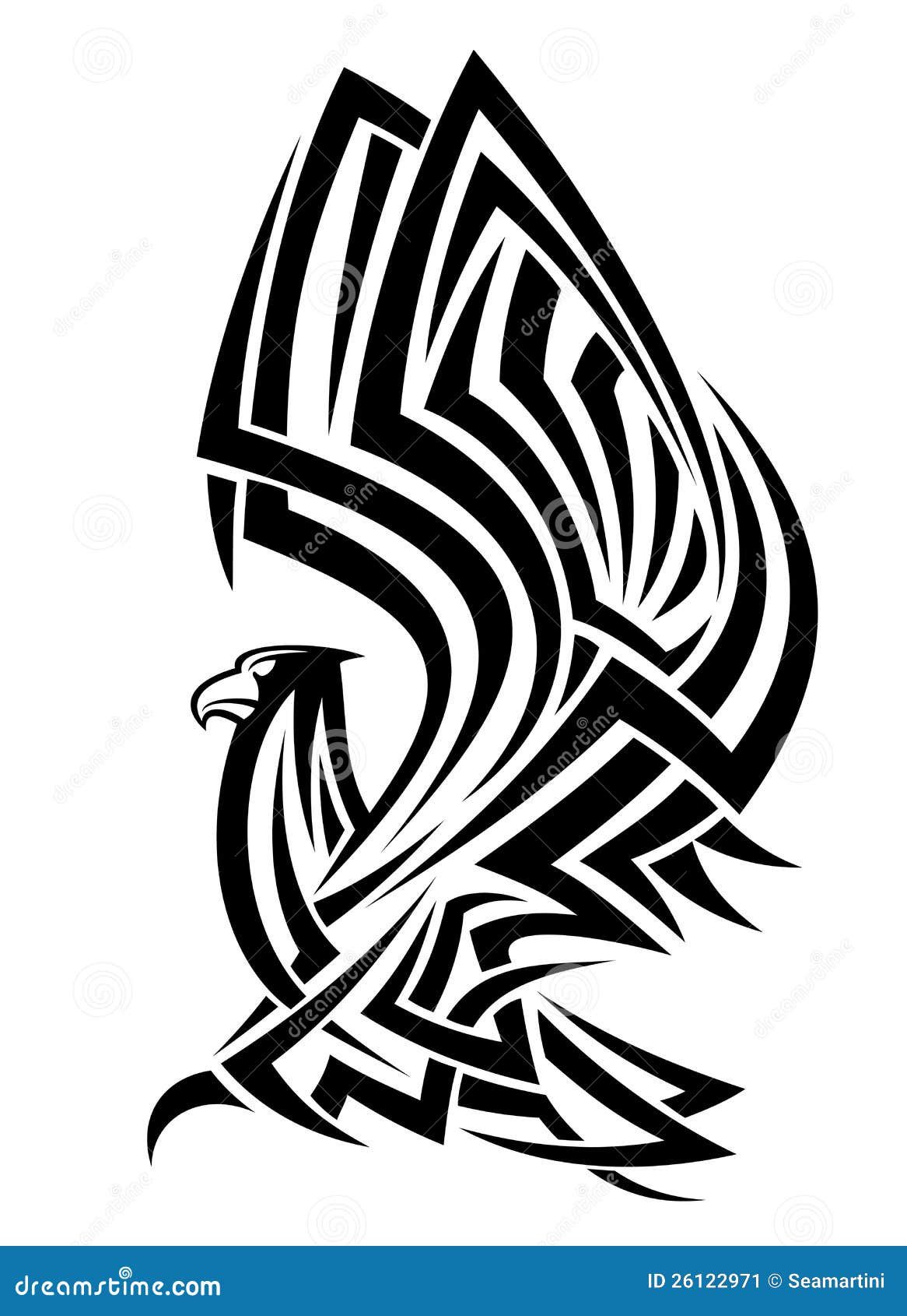 老鹰纹身花刺集合 向量例证. 插画 包括有 自由, 单色, 庄严, 纹章学, 例证, 艺术, 老鹰, 要素 - 79635482