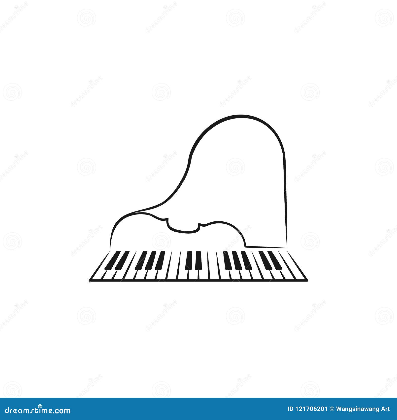 音乐钢琴商标 爵士乐商标 唱片标志略写法 向量例证. 插画 包括有 附注, 招待, 关键字, 徽标, 阿帕卢萨马 - 63563521