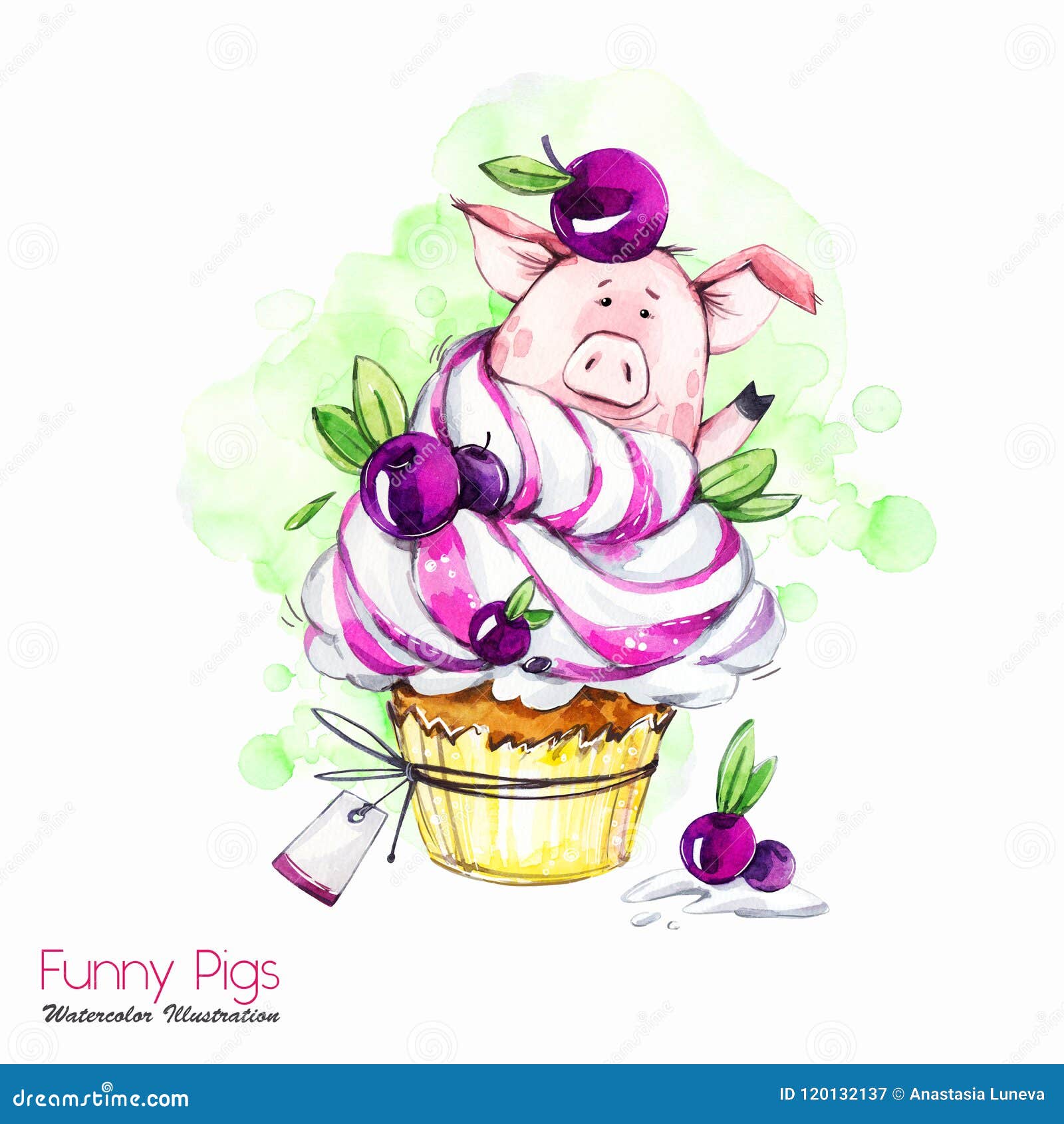 生日蛋糕动画猪厨师 向量例证. 插画 包括有 敌意, 愉快, 庆祝, 五颜六色, 主厨, 巧克力, 对象 - 236886788