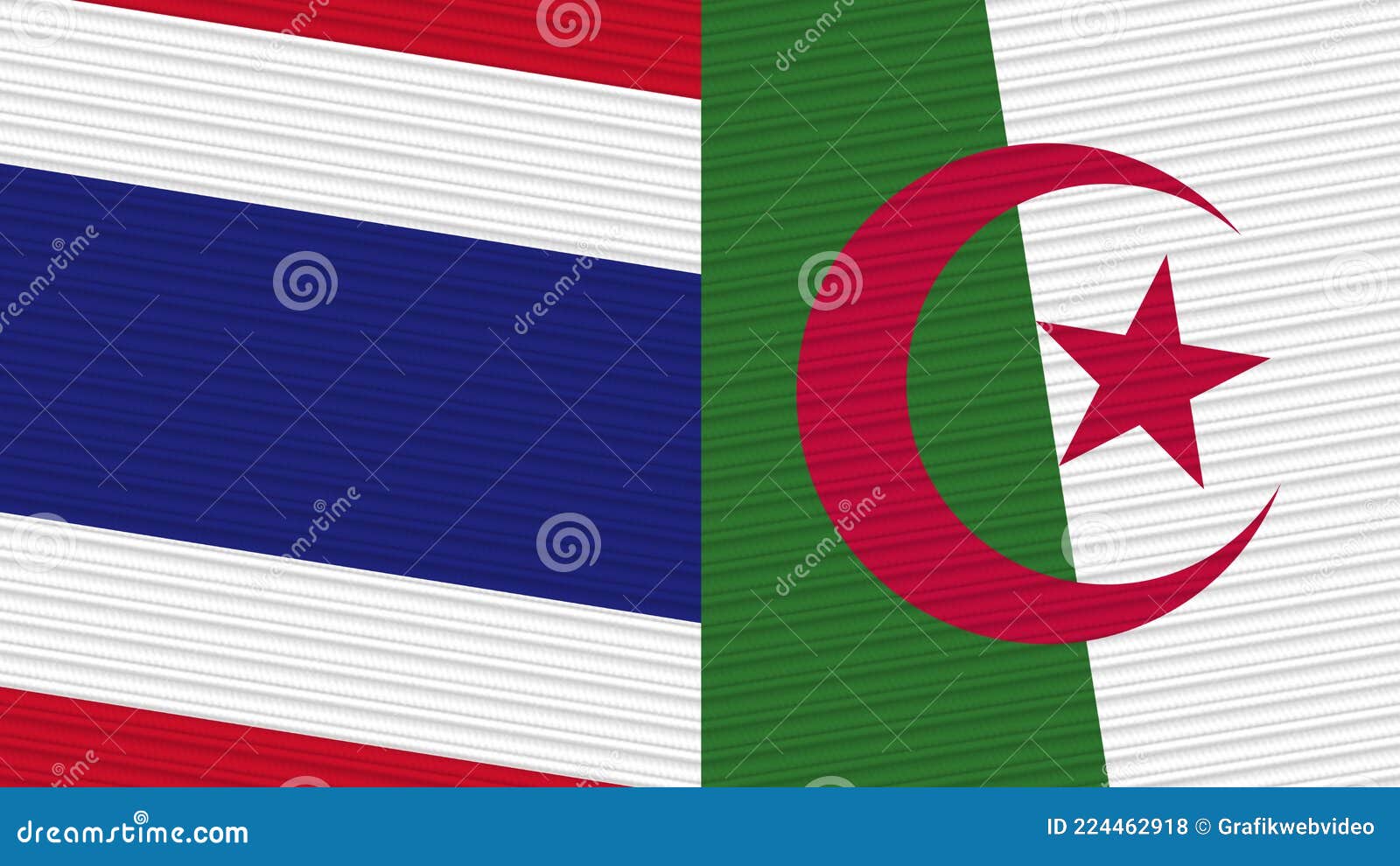 阿尔及利亚和泰国两半旗 库存例证. 插画 包括有 å ˆä½œ, ¿æ²», ä¼šè®®, äºœ, å šåˆ©äºš - 224462918