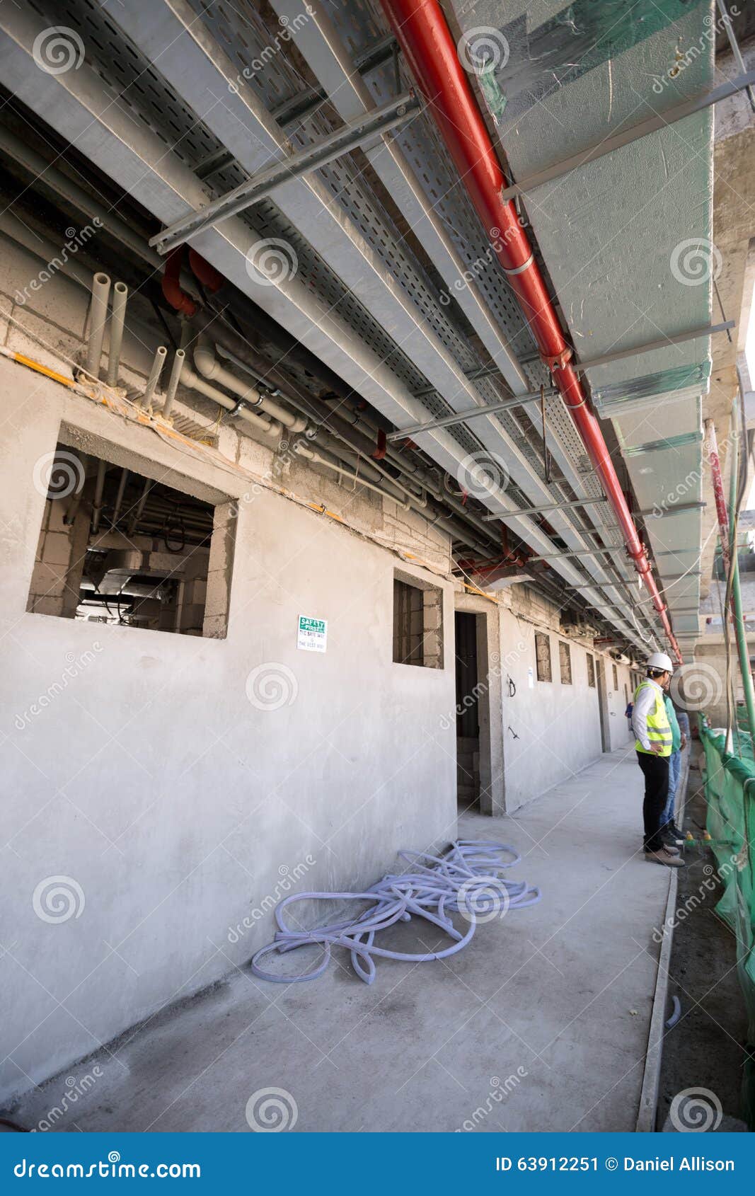 阿拉伯联合酋长国，迪拜， 06/07/2015，总督旅馆发展棕榈的建筑工地，迪拜