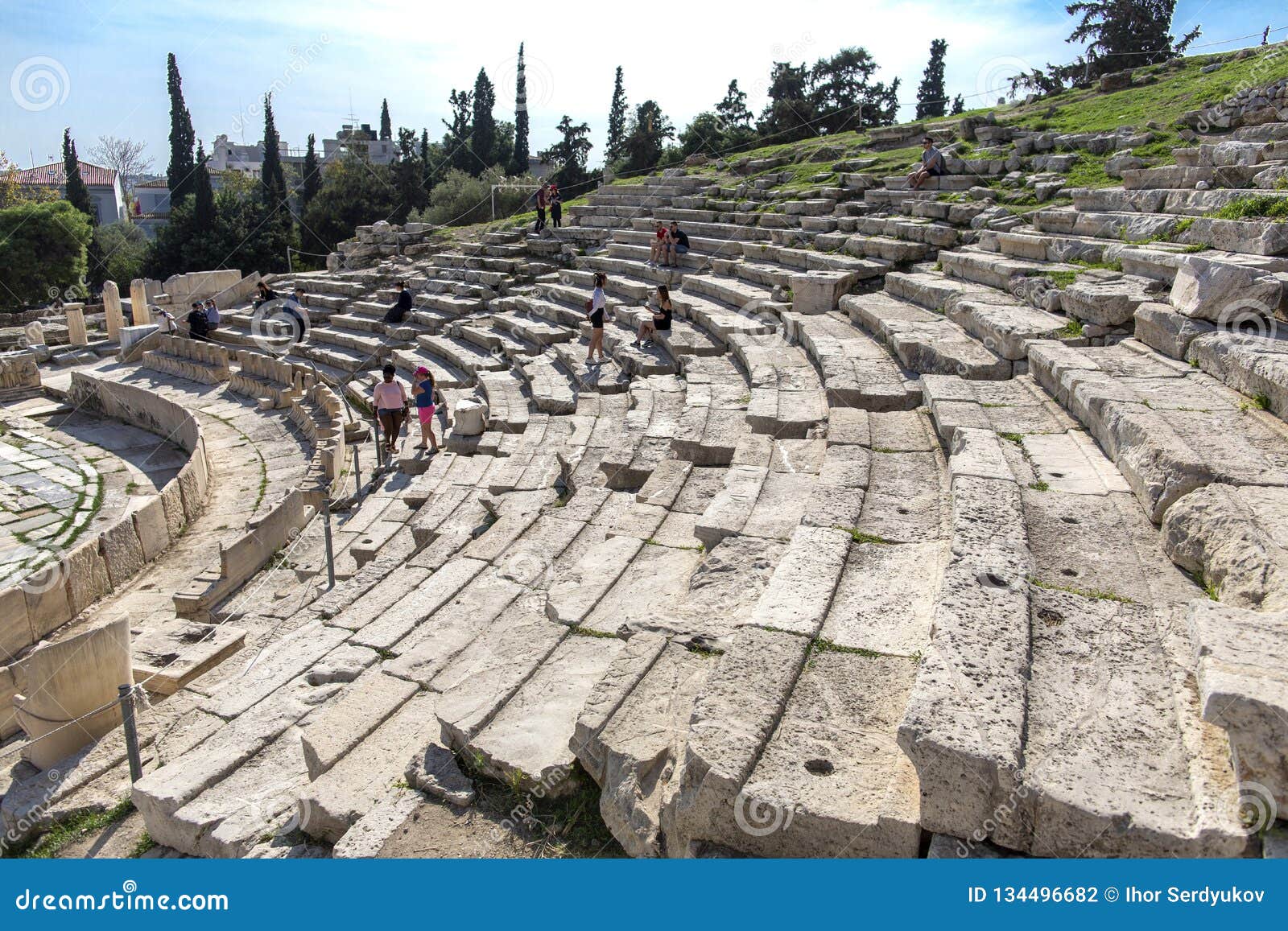 雅典卫城希腊- Dionysus剧院 图库摄影片. 图片 包括有 空白, 希腊, 中间, 季节, 对象, 酒神 - 89395592