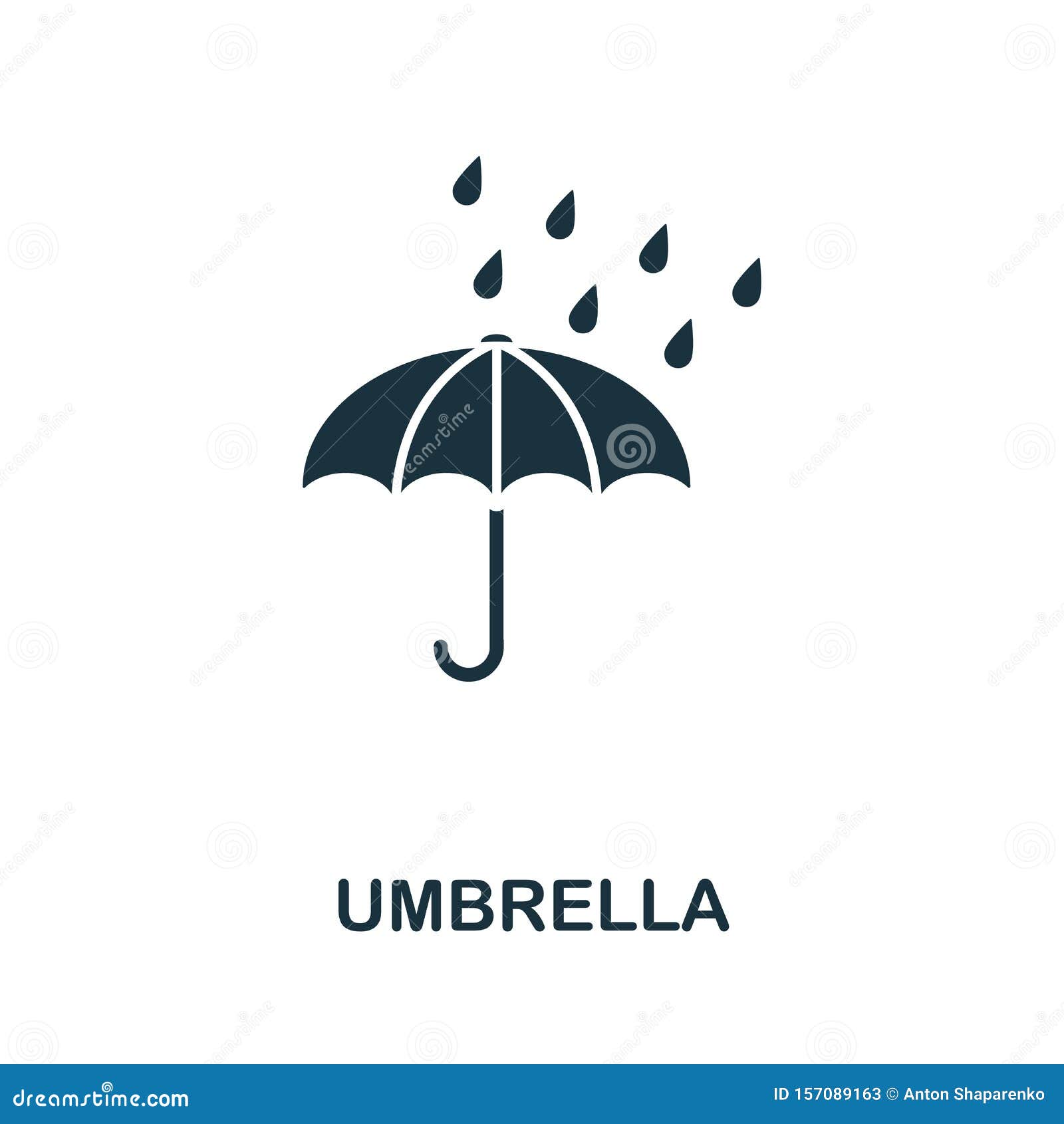 雨伞剪影符号 向量例证. 插画 包括有 季节, 气象学, 保护, 剪影, 颜色, 例证, 减速火箭, 设计 - 232577606