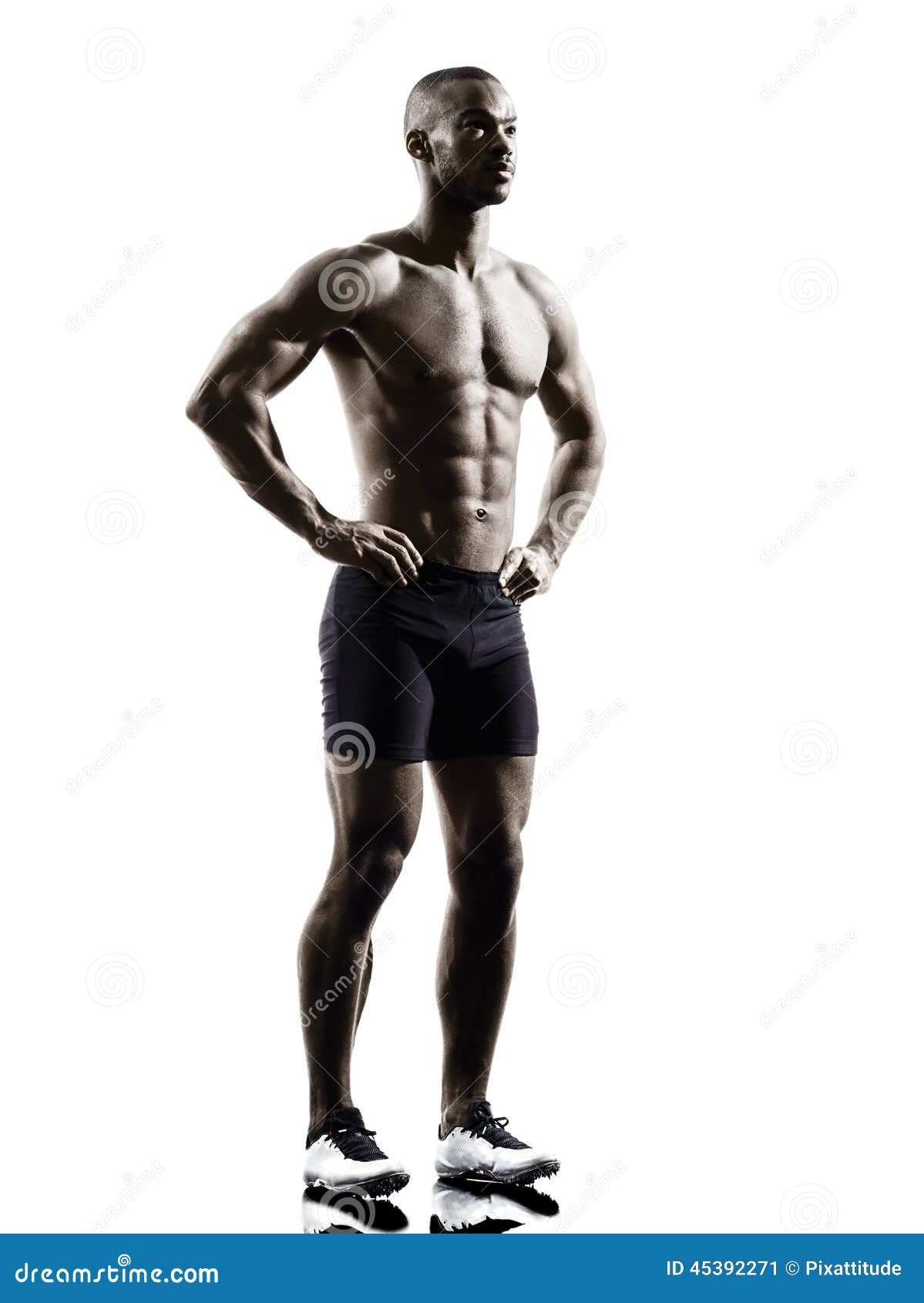 有肌肉吸收的赤裸上身的非洲人 库存照片. 图片 包括有 有肌肉吸收的赤裸上身的非洲人 - 78030456