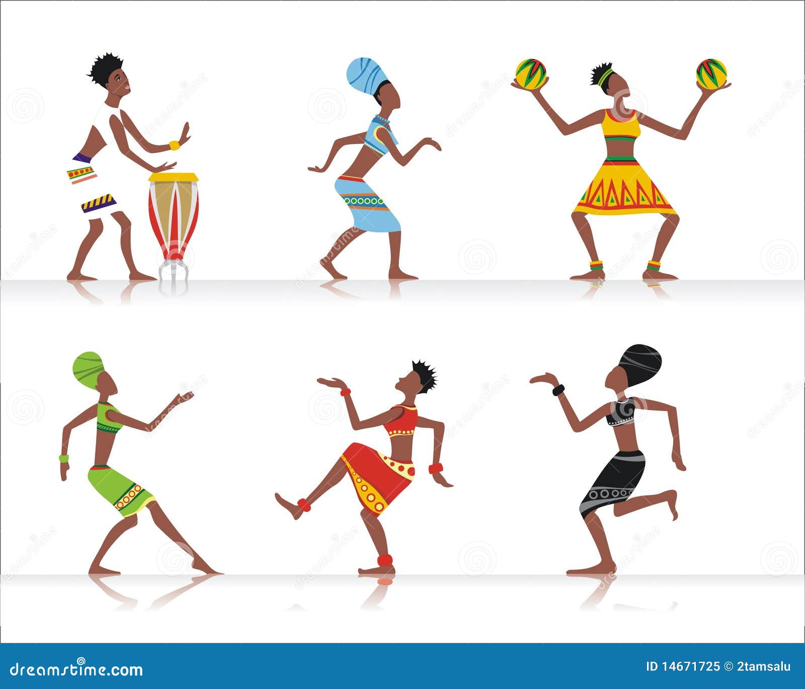 非洲部落手鼓舞节日庆祝素材下载-欧莱凯设计网