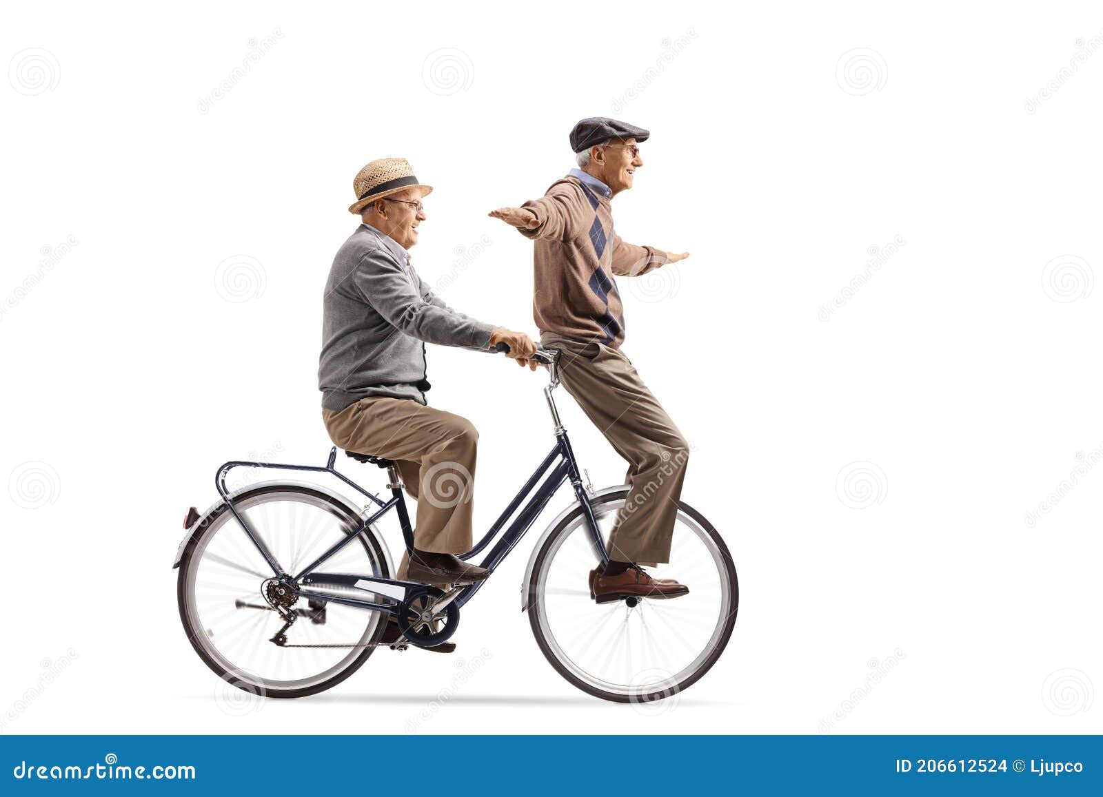 重阳节关爱老人骑自行车设计元素图片_ID:409048614-Veer图库