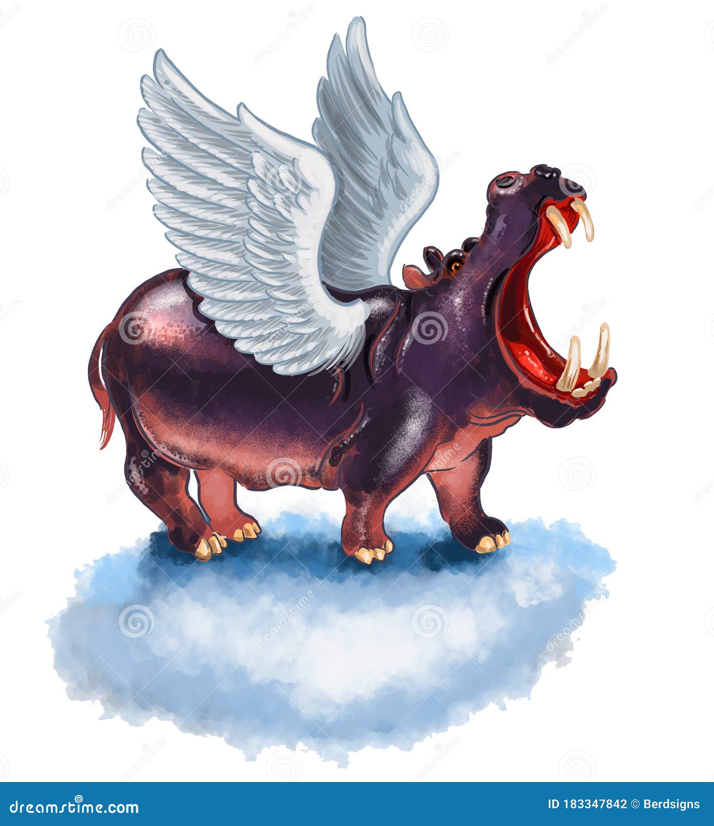 飞河马 库存例证. 插画 包括有 咆哮, 肥胖, 例证, 附庸风雅, 数字式, 河马, 飞过, 重婚, 云彩 183347842