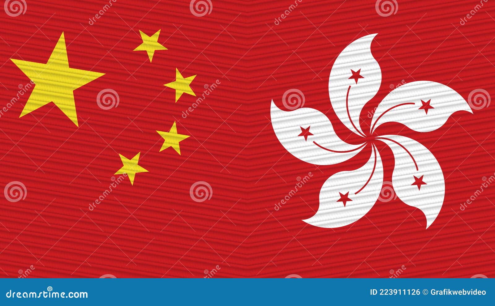 Flag of Hong Kong background — Stock Vector © Igor_Vkv #137120084