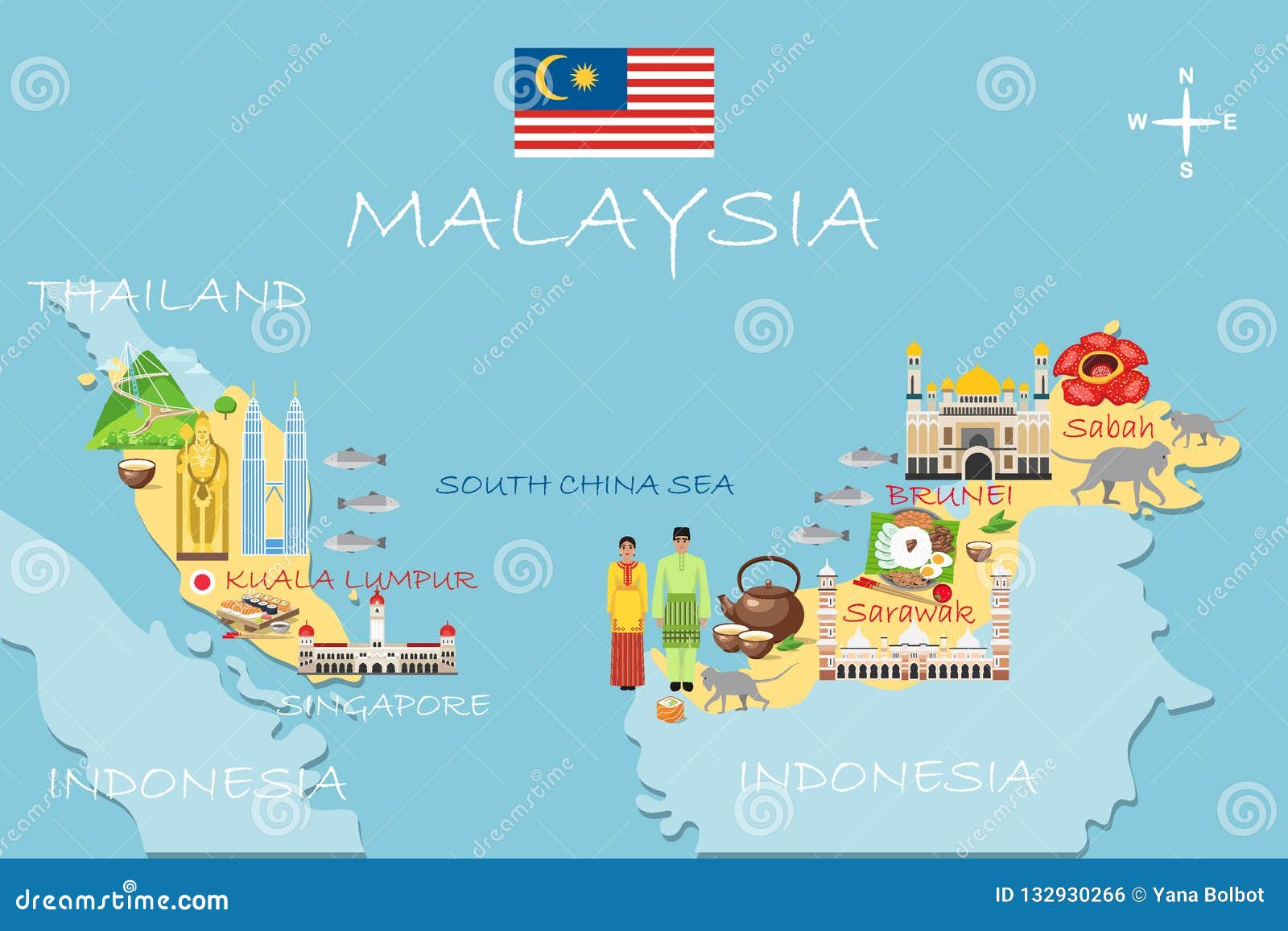 马来西亚的地图吉隆坡，马来西亚吉隆坡地图(东南亚洲-亚洲)