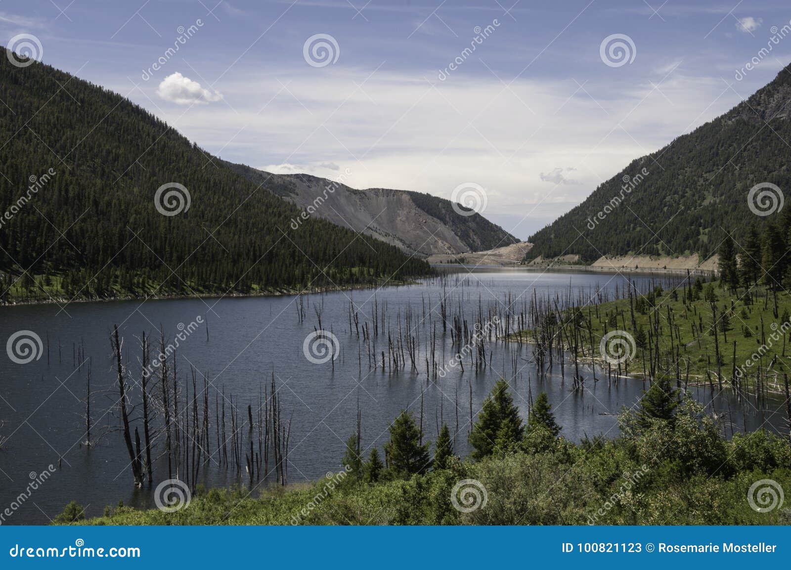 麦迪逊河峡谷地震区域在蒙大拿. 麦迪逊河峡谷在蒙大拿显示地震湖哪些的地震区域由1959地震形成