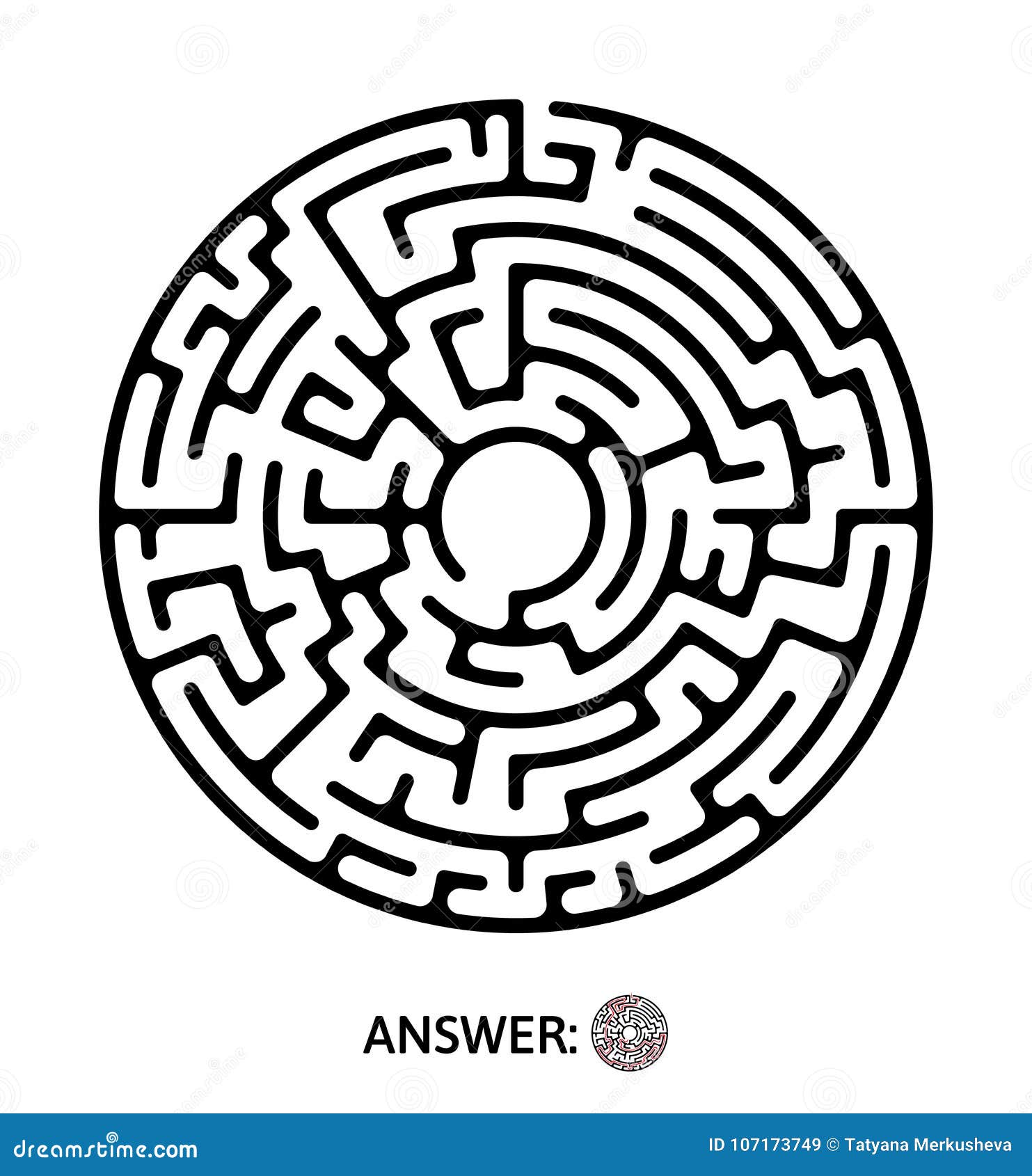 简单的黑白迷宫 向量例证. 插画 包括有 线路, 路径, 难题, 概念, 退出, 道路, 迷宫, 入口 - 138854398